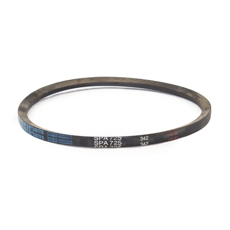 D&D SPA725 Metric V-Belt, 725mm Outside Length, 13 mm Top Width, 10 mm Thickness, 1 Ribs SPA725